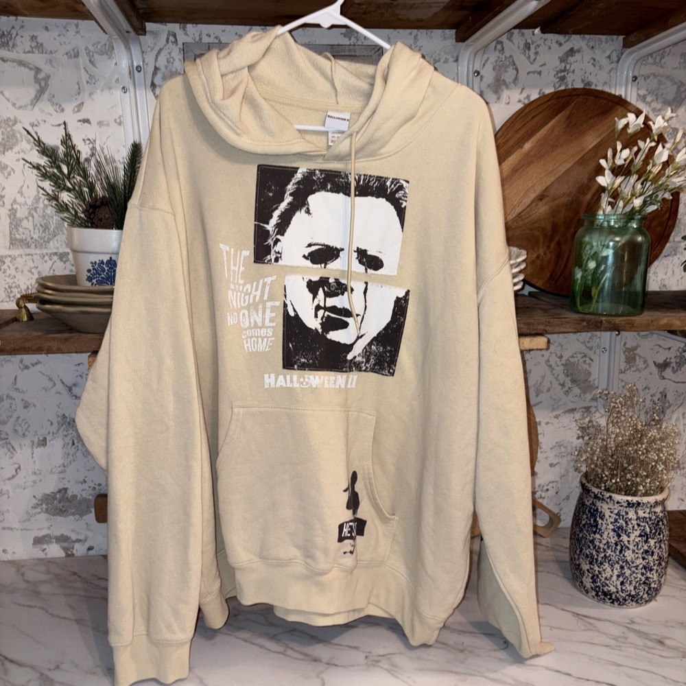 Adult Halloween II Horror Film Hoodie Sweatshirt Unisex Size 2XL Michael Myers